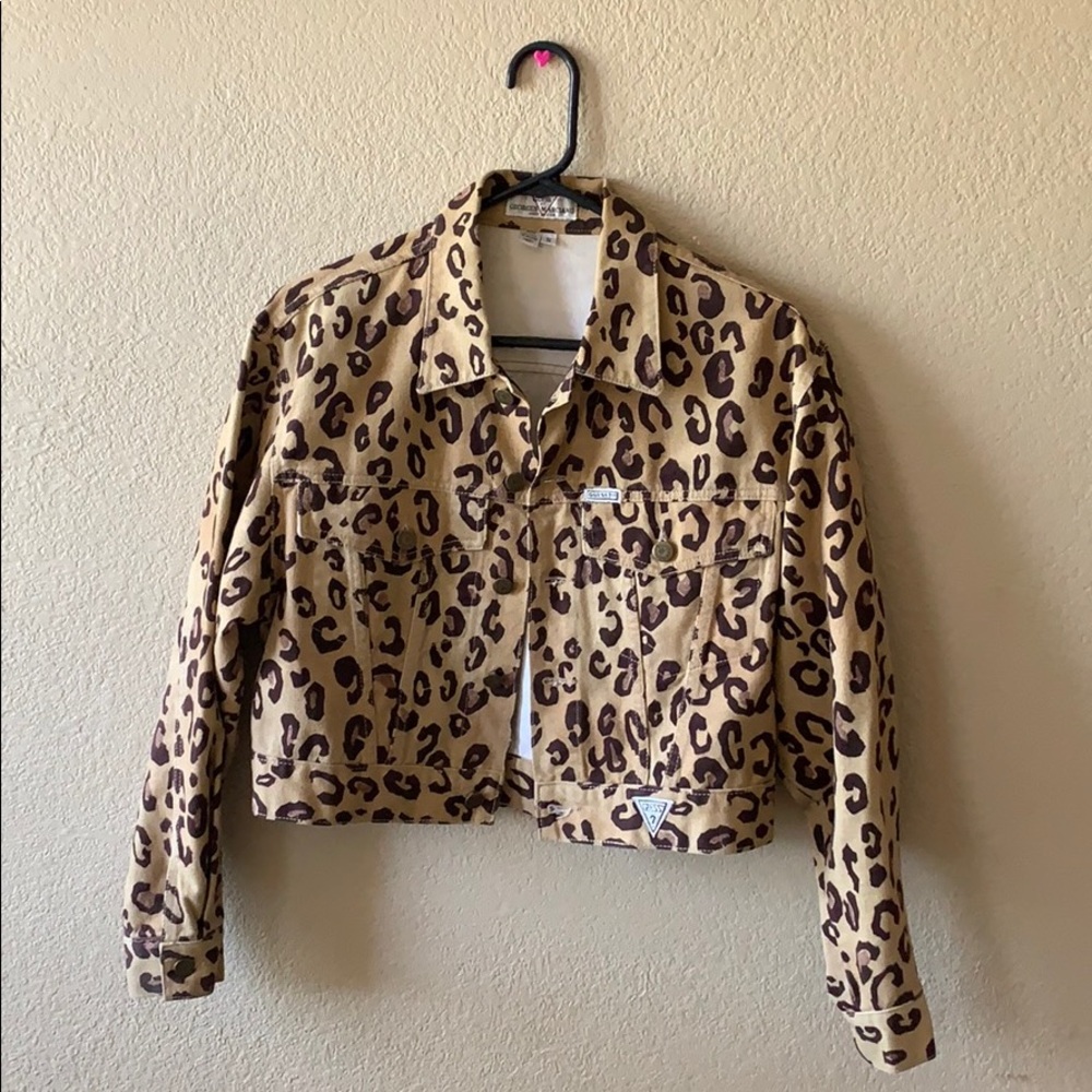 Guess by Georges Marciano cheetah jacket  size S